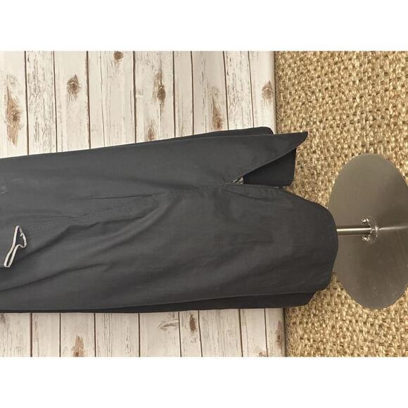 Billy Reid black minimalist lagenlook cotton popover midi shirt dress Size XS - Picture 7 of 9